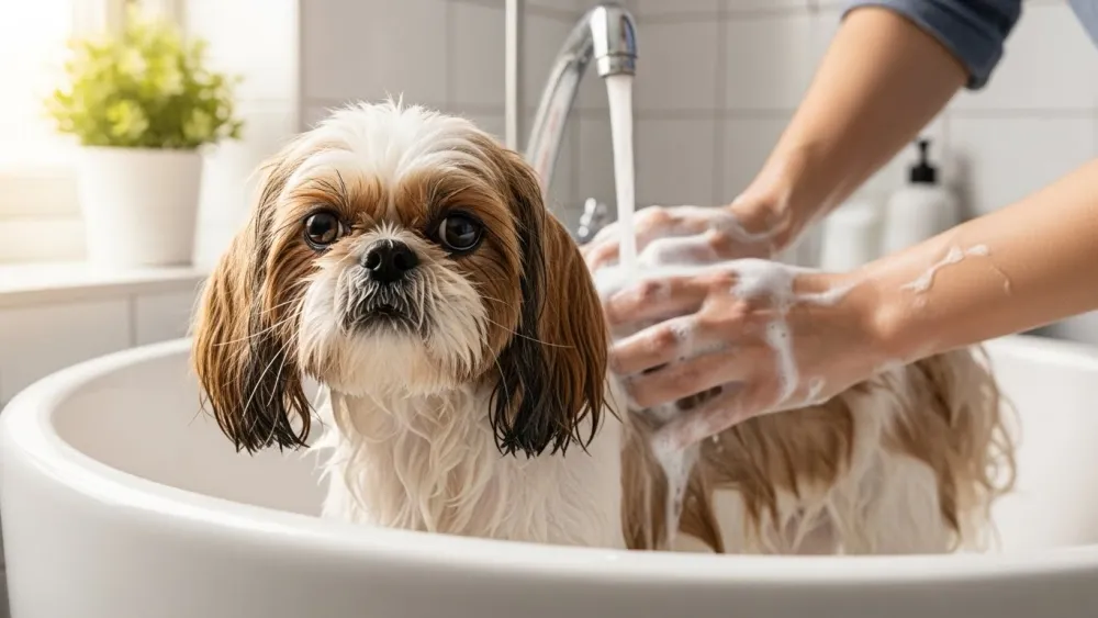 راهنمای حمام کردن سگ شیتزو: اشتباهات، تکنیک‌ها و نکات کلیدی