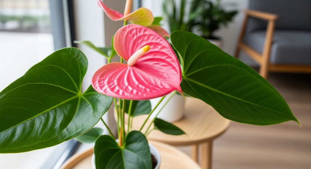 چگونه رنگ صورتی گل آنتوریوم را حفظ کنیم؟