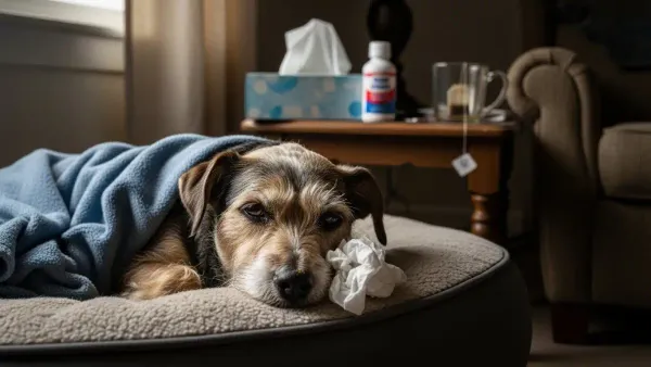 آیا سگم سرما خورده؟ تشخیص سرماخوردگی سگ و مراقبت در خانه