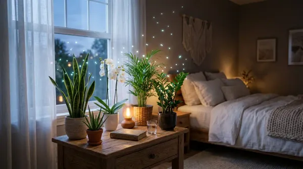 کدام گیاهان در شب اکسیژن تولید میکنند؟ معرفی ۵ گیاه آپارتمانی برای اتاق خواب