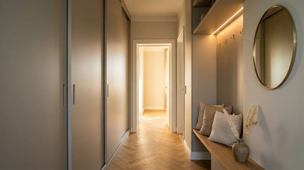 بهترین مدل کابینت و کمد دیواری راه‌رو و هال